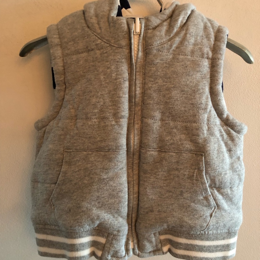 Gap grey Hoody Vest 18-24M